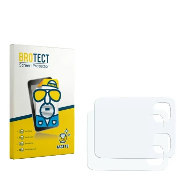 Face avant d’un emballage produit avec le logo de la marque BROTECT. À côté se trouve la protection d’écran correspondante.