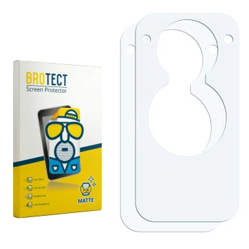 Face avant d’un emballage produit avec le logo de la marque BROTECT. À côté se trouve la protection d’écran correspondante.