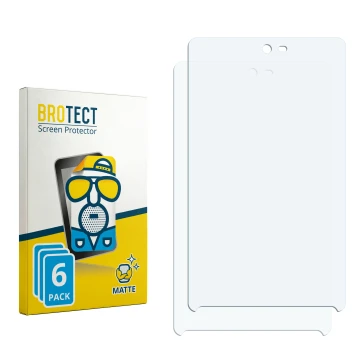 Face avant d’un emballage produit avec le logo de la marque BROTECT. À côté se trouve la protection d’écran correspondante.