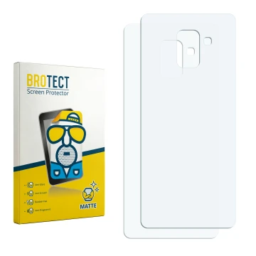 Face avant d’un emballage produit avec le logo de la marque BROTECT. À côté se trouve la protection d’écran correspondante.