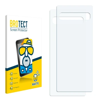 Face avant d’un emballage produit avec le logo de la marque BROTECT. À côté se trouve la protection d’écran correspondante.