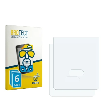 Face avant d’un emballage produit avec le logo de la marque BROTECT. À côté se trouve la protection d’écran correspondante.
