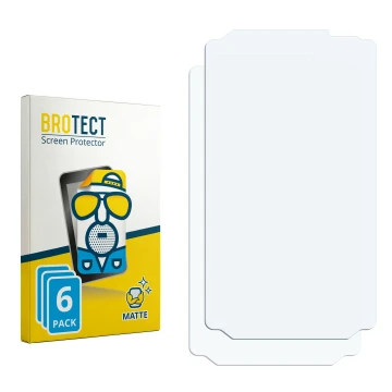 Face avant d’un emballage produit avec le logo de la marque BROTECT. À côté se trouve la protection d’écran correspondante.