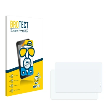 Face avant d’un emballage produit avec le logo de la marque BROTECT. À côté se trouve la protection d’écran correspondante.