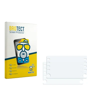 Face avant d’un emballage produit avec le logo de la marque BROTECT. À côté se trouve la protection d’écran correspondante.