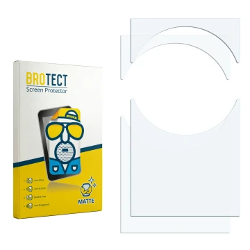 Face avant d’un emballage produit avec le logo de la marque BROTECT. À côté se trouve la protection d’écran correspondante.