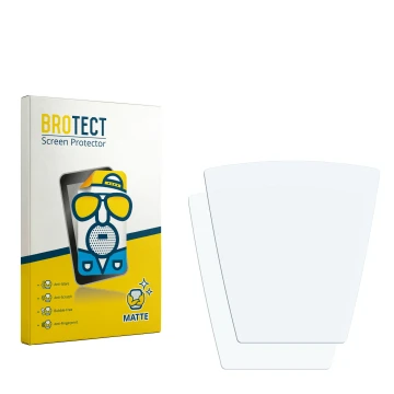 Face avant d’un emballage produit avec le logo de la marque BROTECT. À côté se trouve la protection d’écran correspondante.