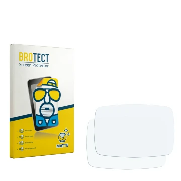 Face avant d’un emballage produit avec le logo de la marque BROTECT. À côté se trouve la protection d’écran correspondante.