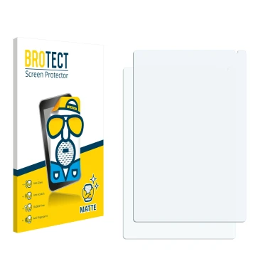 Face avant d’un emballage produit avec le logo de la marque BROTECT. À côté se trouve la protection d’écran correspondante.