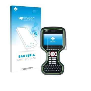 Face avant d’un emballage produit avec le logo de la marque upscreen. À côté, l’appareil Leica CS20 3.75G Disto est représenté