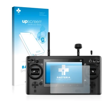 Face avant d’un emballage produit avec le logo de la marque upscreen. À côté, l’appareil Yuneec ST16 est représenté avec la pr