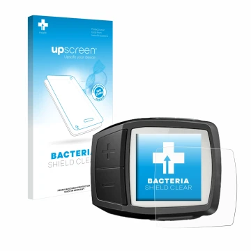 Face avant d’un emballage produit avec le logo de la marque upscreen. À côté, l’appareil Bosch Purion est représenté avec la p