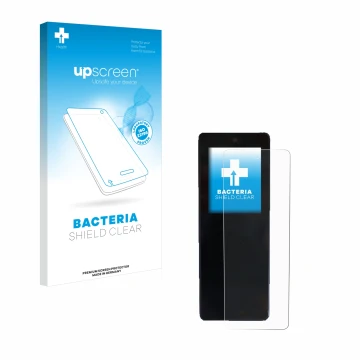 Face avant d’un emballage produit avec le logo de la marque upscreen. À côté, l’appareil Stromer ST2 Omni-Display est représen