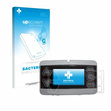 Face avant d’un emballage produit avec le logo de la marque upscreen. À côté, l’appareil Airbus P8GR est représenté avec la pr