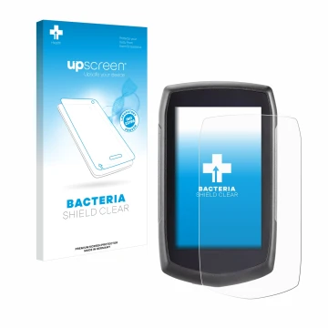 Face avant d’un emballage produit avec le logo de la marque upscreen. À côté, l’appareil A-Rival Teasi One Classic est représe