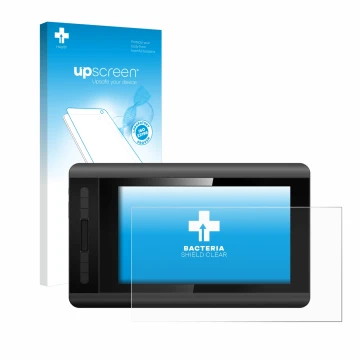 Face avant d’un emballage produit avec le logo de la marque upscreen. À côté, l’appareil XP-Pen Artist 12 est représenté avec 