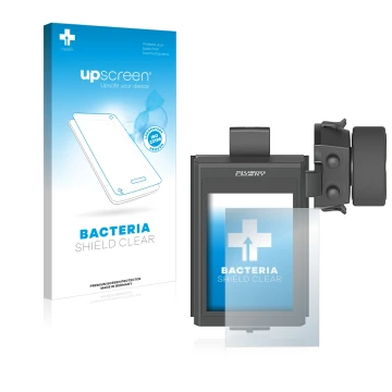 Face avant d’un emballage produit avec le logo de la marque upscreen. À côté, l’appareil FlySky FS-NB4 est représenté avec la 