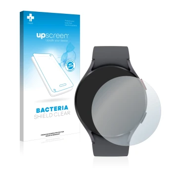 Face avant d’un emballage produit avec le logo de la marque upscreen. À côté, l’appareil Garmin Fenix 6S Pro est représenté av
