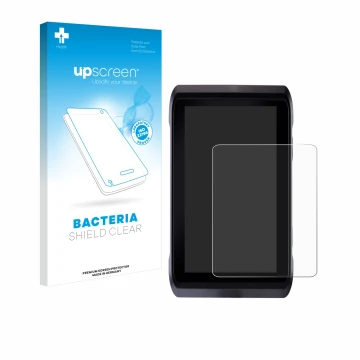 Face avant d’un emballage produit avec le logo de la marque upscreen. À côté, l’appareil Atomos Shogun 7 est représenté avec l