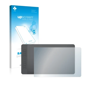 Face avant d’un emballage produit avec le logo de la marque upscreen. À côté, l’appareil Gaomon PD1560 est représenté avec la 