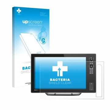 Face avant d’un emballage produit avec le logo de la marque upscreen. À côté, l’appareil Humminbird Solix 12 est représenté av