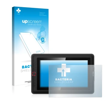 Face avant d’un emballage produit avec le logo de la marque upscreen. À côté, l’appareil XP-Pen Artist 13.3 Pro est représenté