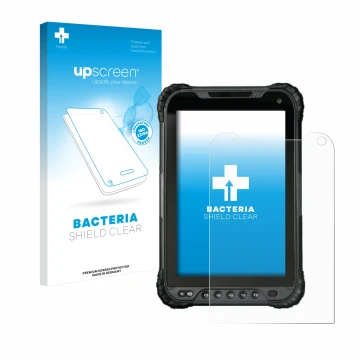 Face avant d’un emballage produit avec le logo de la marque upscreen. À côté, l’appareil UniStrong UT30 8