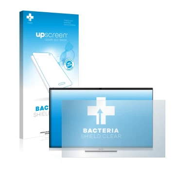 Face avant d’un emballage produit avec le logo de la marque upscreen. À côté, l’appareil Acer Aspire C24-963 est représenté av