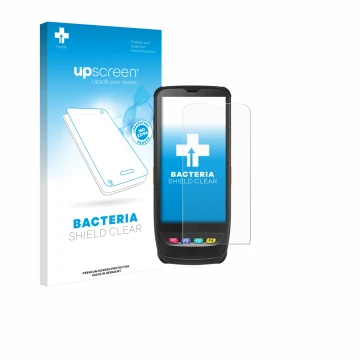 Face avant d’un emballage produit avec le logo de la marque upscreen. À côté, l’appareil Casio IT-G650 est représenté avec la 