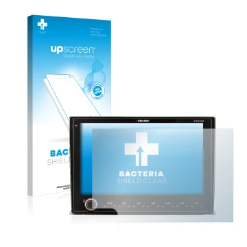 Face avant d’un emballage produit avec le logo de la marque upscreen. À côté, l’appareil Fiat Ducato III 2006 - 2011 Zenec Z-E