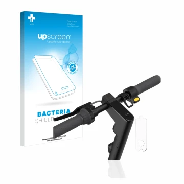 Face avant d’un emballage produit avec le logo de la marque upscreen. À côté, l’appareil Segway Ninebot KickScooter MAX G30D I