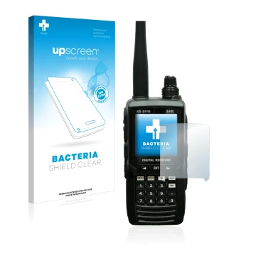 Face avant d’un emballage produit avec le logo de la marque upscreen. À côté, l’appareil Aor AR-DV10 est représenté avec la pr