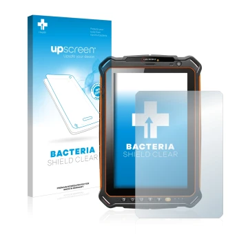 Face avant d’un emballage produit avec le logo de la marque upscreen. À côté, l’appareil i.safe MOBILE IS930.1 est représenté 