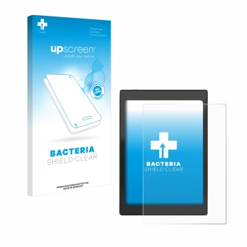 Face avant d’un emballage produit avec le logo de la marque upscreen. À côté, l’appareil Boox Nova Air C est représenté avec l