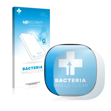Face avant d’un emballage produit avec le logo de la marque upscreen. À côté, l’appareil ecobee Smart Thermostat Premium est r