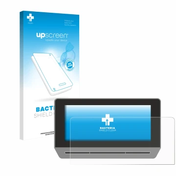 Face avant d’un emballage produit avec le logo de la marque upscreen. À côté, l’appareil Seat Leon Cupra KL 2022 10