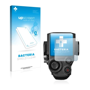 Face avant d’un emballage produit avec le logo de la marque upscreen. À côté, l’appareil DJI RS 3 Pro est représenté avec la p