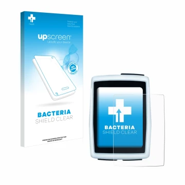 Face avant d’un emballage produit avec le logo de la marque upscreen. À côté, l’appareil Sigma BC 12.0 WL est représenté avec 