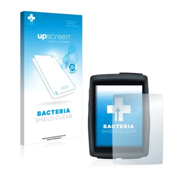 Face avant d’un emballage produit avec le logo de la marque upscreen. À côté, l’appareil Sigma BC 14.0 WL est représenté avec 