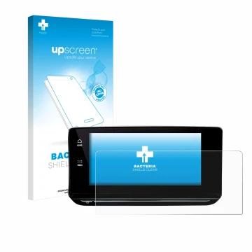 Face avant d’un emballage produit avec le logo de la marque upscreen. À côté, l’appareil Skoda Octavia 4 2020-2022 Columbus es