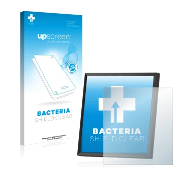 Face avant d’un emballage produit avec le logo de la marque upscreen. À côté, l’appareil Divoom Pixoo-64 est représenté avec l