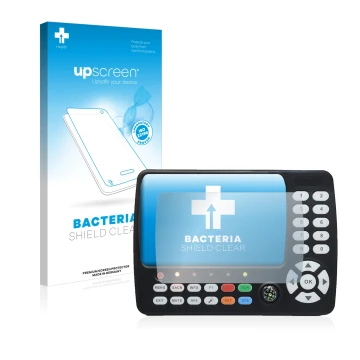 Face avant d’un emballage produit avec le logo de la marque upscreen. À côté, l’appareil Satlink ST-5150 DVB-S/S2/T/T2/C est r
