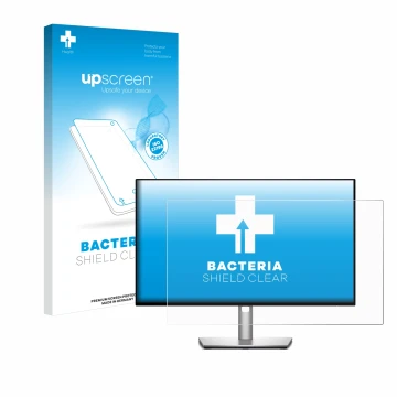 Face avant d’un emballage produit avec le logo de la marque upscreen. À côté, l’appareil Dell Ultrasharp U2422H est représenté