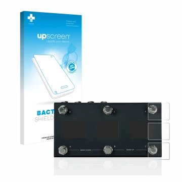 Face avant d’un emballage produit avec le logo de la marque upscreen. À côté, l’appareil Morningstar MC6 Pro est représenté av
