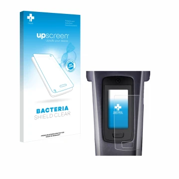 Face avant d’un emballage produit avec le logo de la marque upscreen. À côté, l’appareil TQ HPR50 E-Bike System est représenté