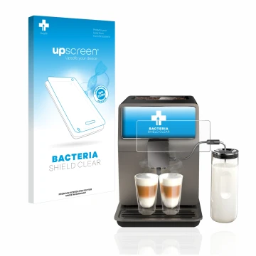 Face avant d’un emballage produit avec le logo de la marque upscreen. À côté, l’appareil WMF Perfection 780L est représenté av