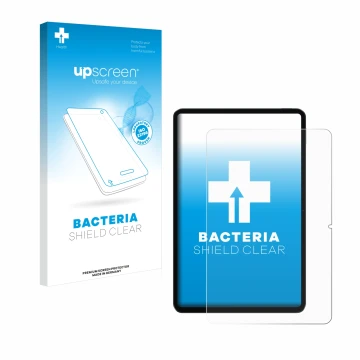 Face avant d’un emballage produit avec le logo de la marque upscreen. À côté, l’appareil Xiaomi Pad 6 est représenté avec la p