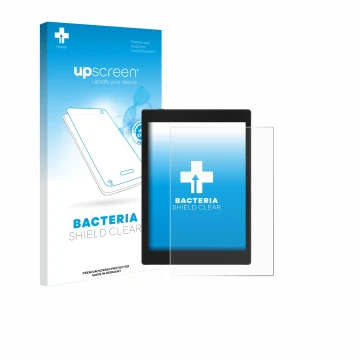 Face avant d’un emballage produit avec le logo de la marque upscreen. À côté, l’appareil Boox Tab Mini C est représenté avec l