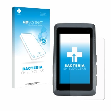 Face avant d’un emballage produit avec le logo de la marque upscreen. À côté, l’appareil Sigma ROX 12.1 EVO est représenté ave