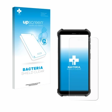 Face avant d’un emballage produit avec le logo de la marque upscreen. À côté, l’appareil Ulefone Armor X12 Pro est représenté 